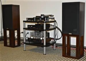 old set up with tube 845 amplifiers